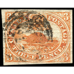 canada stamp 4 beaver 3d 1852 U XF 052