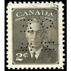 canada stamp o official o285 king george vi postes postage 2 1949