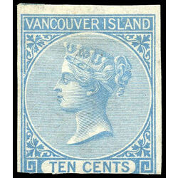 british columbia vancouver island stamp 4 queen victoria 10 1865 M FOG 010