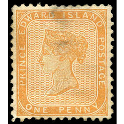 prince edward island stamp 4 queen victoria 1d 1862 M VF 004