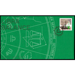 canada stamp 2455 libra the scales 2012 FDC