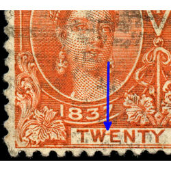 canada stamp 59ii queen victoria diamond jubilee 20 1897 U F 002