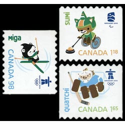 canada stamp 2308ii 10ii olympic emblems and mascots definitives coils 2009