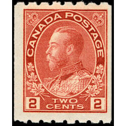 canada stamp 124 king george v 2 1913 M F VFNH 013
