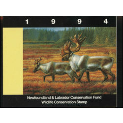 newfoundland labrador conservation fund stamp nlw1 plateau stag by mia lane 6 1994