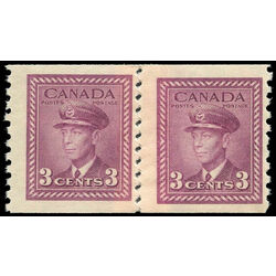 canada stamp 266pa king george vi 1943 M F REPAIR 001