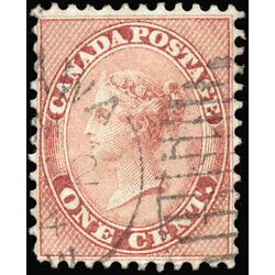 canada stamp 14 queen victoria 1 1859 U VF 037