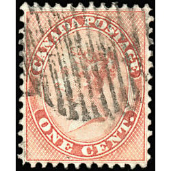 canada stamp 14 queen victoria 1 1859 U VF 042