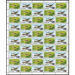 canada stamp 876a military aircraft 1980 M PANE BL