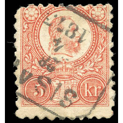 hungary stamp 3 franz josef i 1871