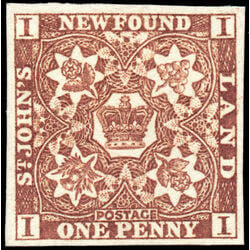 newfoundland stamp 1 1857 first pence issue 1d 1857
