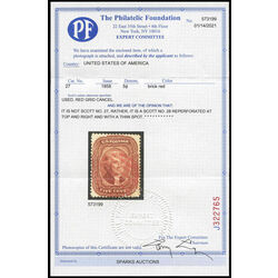 us stamp postage issues 28 jefferson 5 1857 U VF 001
