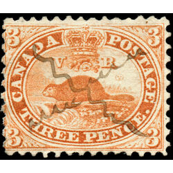 canada stamp 12 beaver 3d 1859 U VF 021