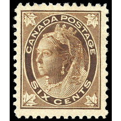 canada stamp 71 queen victoria 6 1897 M VF 022