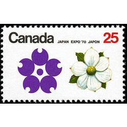 canada stamp 509 dogwood british columbia 25 1970