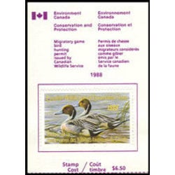 canadian wildlife habitat conservation stamp fwh4a pintails 6 50 1988