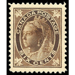 canada stamp 71 queen victoria 6 1897 M XF 023