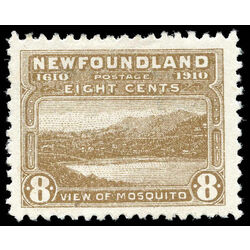 newfoundland stamp 93 view of mosquito 8 1910 M VF 007