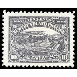 newfoundland stamp 95 paper mills 10 1910 M VF 003