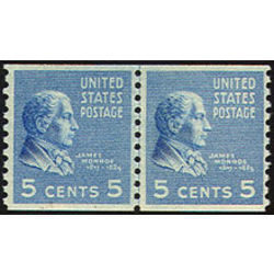 us stamp postage issues 845lpa j monroe 5 1938