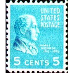 us stamp postage issues 810 james monroe 5 1938