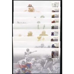collection of 9 canada first day covers 100th grey cup game scott 2568 76  