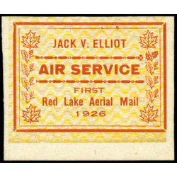 canada stamp cl air mail semi official cl6a jack v elliot air service 1926 M 001