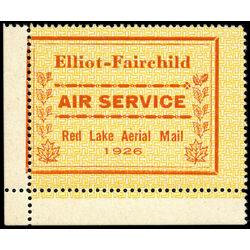 canada stamp cl air mail semi official cl8 elliot fairchild air service 25 1926 M NH 003