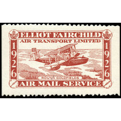 canada stamp cl air mail semi official cl10b elliot fairchild air transport ltd 25 1926 M NH 003