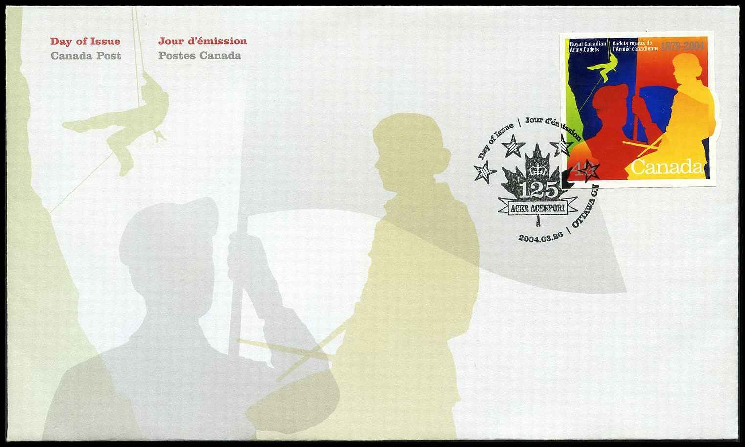 Buy Canada 2025 Army Cadets (2004) 49¢ Arpin Philately