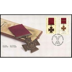 canada stamp 2066a canadian victoria cross winners 2004 FDC