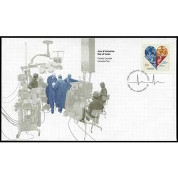 canada stamp 2056 montreal heart institute 49 2004 FDC