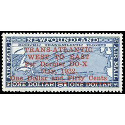 newfoundland stamp c12 historic transatlantic flights 1932 M VF 018