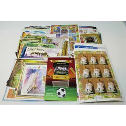 collection of worldwide souvenir sheets