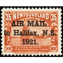 newfoundland stamp c3h iceberg 35 1921 M VF 004