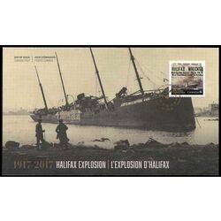 canada stamp 3050 halifax explosion 2017 FDC