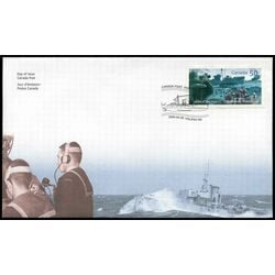 canada stamp 2107 corvette in submarine scope 50 2005 FDC
