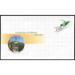 canada stamp 2263 university of alberta 52 2008 FDC