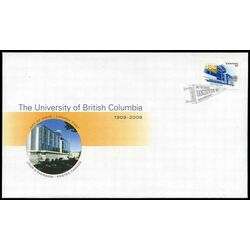 canada stamp 2264 university of british columbia 52 2008 FDC