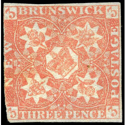 new brunswick stamp 1 pence issue 3d 1851 M F 009
