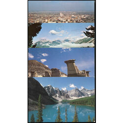 8 used canada official post cards with landscapes