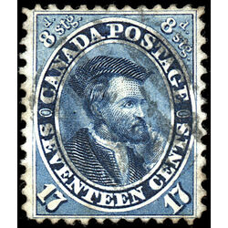 canada stamp 19 jacques cartier 17 1859 U VF 019