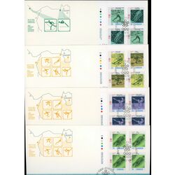 collection of 7 blocs fdc 1988 olympic winter games