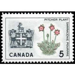 canada stamp 427ii newfoundland pitcher plant 5 1966