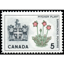 canada stamp 427ii newfoundland pitcher plant 5 1966 M VFNH 002