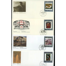 collection of 9 canada first day covers masterpieces of canadian art 1