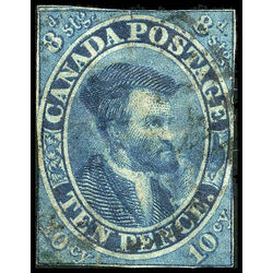 canada stamp 7 jacques cartier 10d 1855 U VG 033