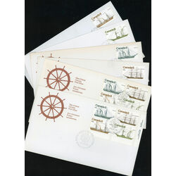 collection of fdc of canada vessels theme  