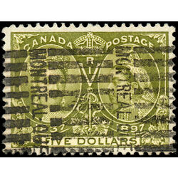 canada stamp 65 queen victoria diamond jubilee 5 1897 U VF 035
