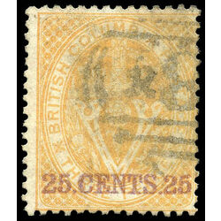 british columbia vancouver island stamp 11 surcharge 1867 U F 026